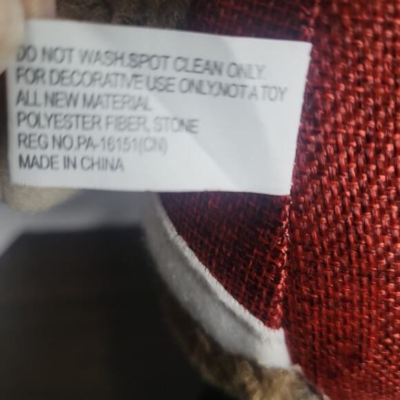 Extendable-Leg Santa Figure Rustic Fabric Welcome Hat Plaid ~18–28" Xmas Decor - Picture 13 of 13